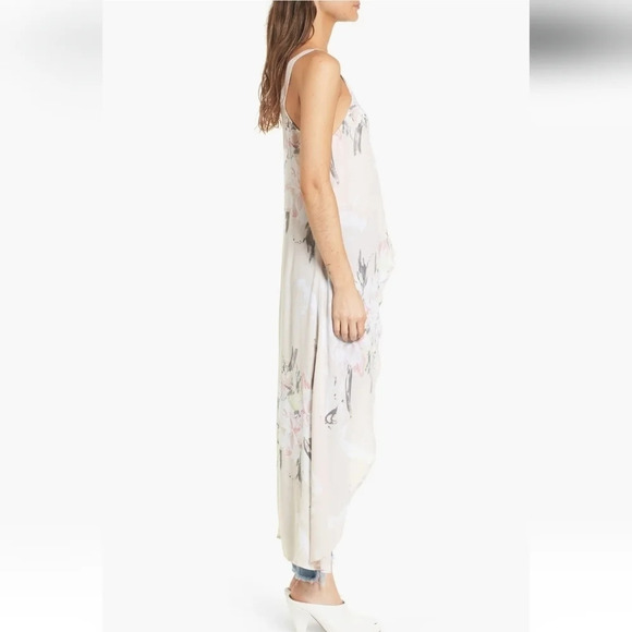 Leith Walk Thru Hi Low Asymetrical Flowy Tank Top with Train XS - Picture 11 of 15